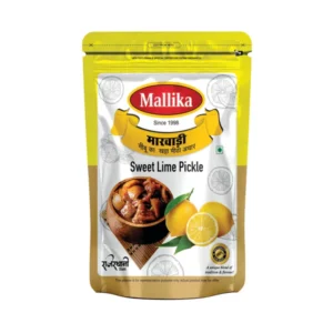 mallika marwadi sweet chilli pickle 400g pouch